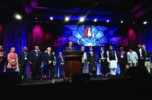 Bishop Ivan Abrahams, World Methodist Council General Secretary, and other leaders. Photo courtesy of World Methodist Council. 